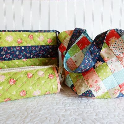 Quilted Bags featured by top US quilting blog A Quilting Life
