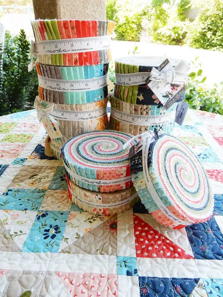 Jelly Roll Strips featured by top US quilting blog A Quilting Life