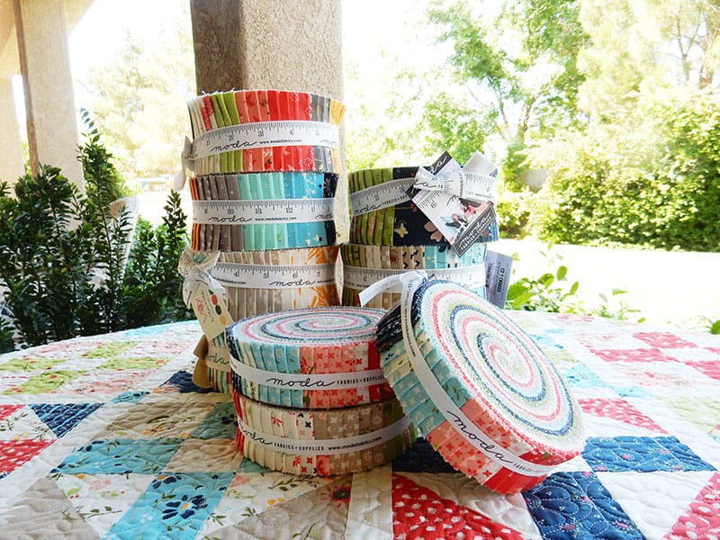 Jelly Roll Strips featured by top US quilting blog A Quilting Life