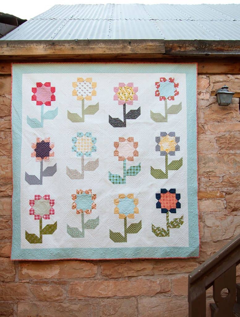 Flower Quilt Blocks featured by top US quilting blog A Quilting Life