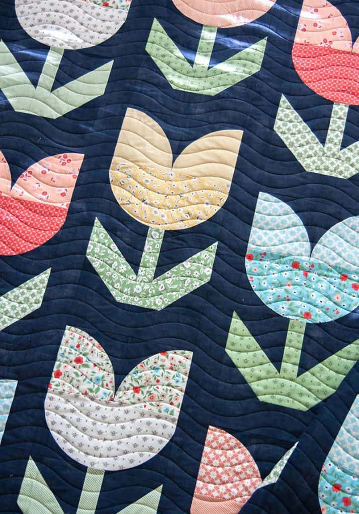 Flower Quilt Blocks featured by top US quilting blog A Quilting Life