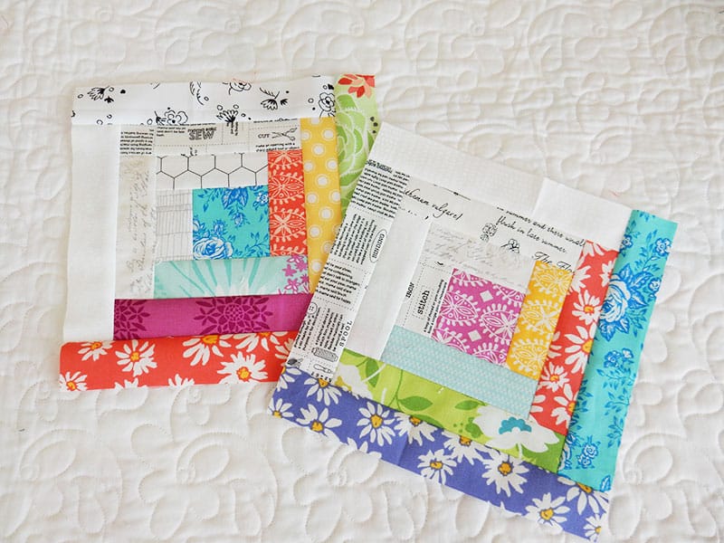 Log Cabin Quilt Block featured by top US quilting blog A Quilting Life