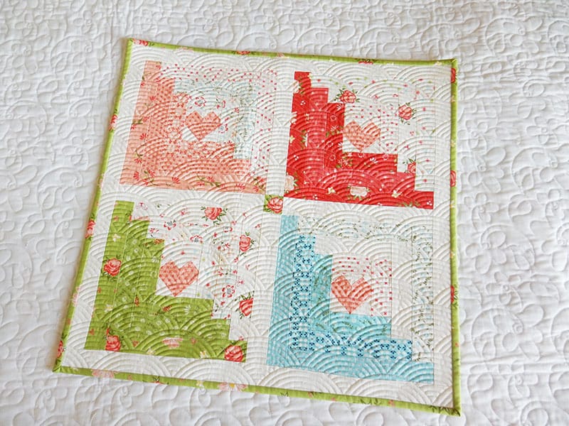 Log Cabin Quilt Block featured by top US quilting blog A Quilting Life