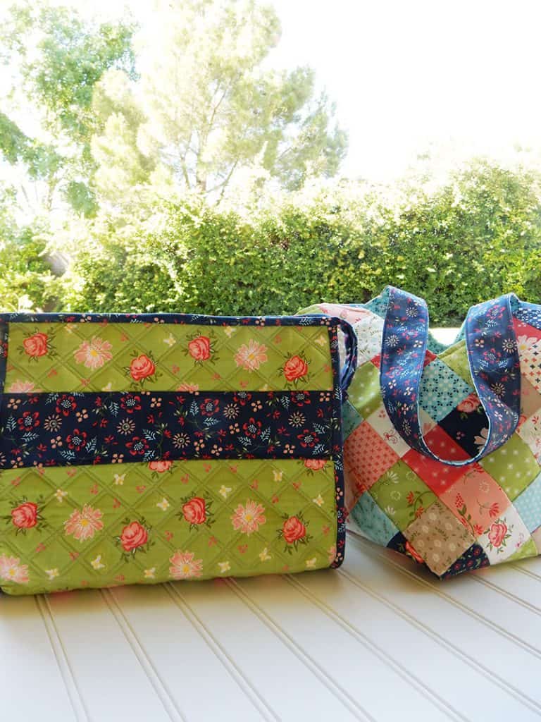 Quilted Bags featured by top US quilting blog A Quilting Life