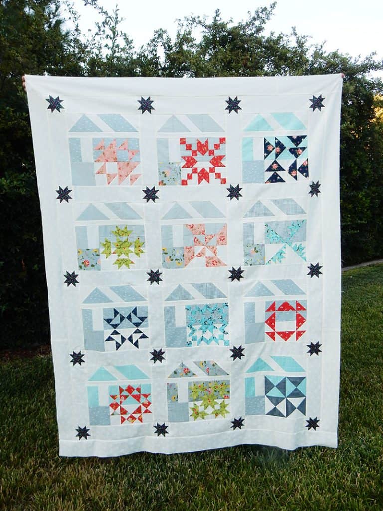 Barn Block Quilt Pattern featured by top US quilting blog A Quilting Life