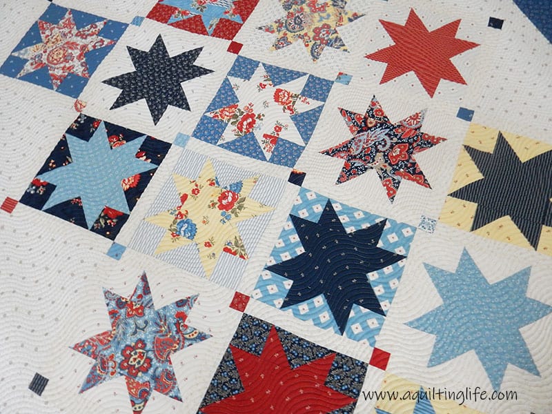 Patriotic Quilts featured by top US quilting blog A Quilting Life