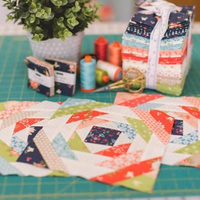 Orphan Block Quilt featured by top US quilting blog A Quilting Life
