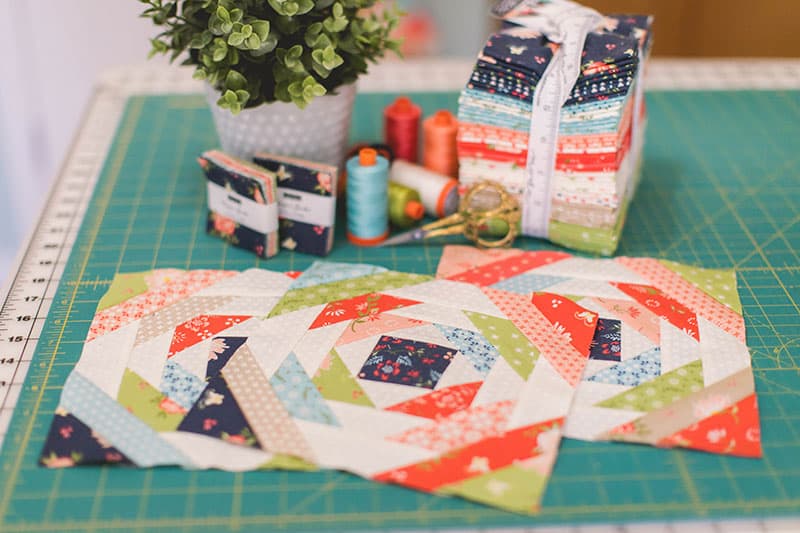 A Quilting Life Top Posts 2019 Part 2 featured by top US quilting blog A Quilting Life: image of pineapple quilt blocks and fabric