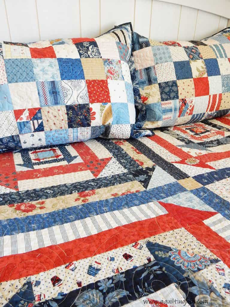 Patriotic Quilts featured by top US quilting blog A Quilting Life