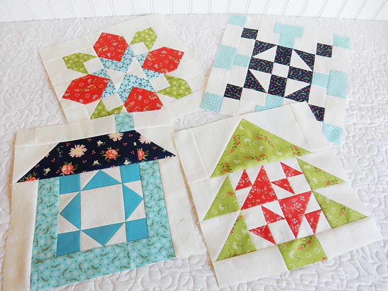Merry Mini Christmas Sew Along Block 4 | Tree Block by popular quilting blog, A Quilting Life: image of a Merry Mini Christmas Sew Along Block quilts.