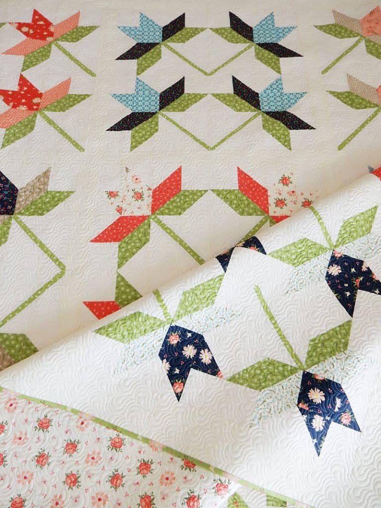 The Lily Quilt | Sew Your Stash: Quilting Systems & Routines by popular quilting blog, A Quilting life: image of the Lily Quilt.