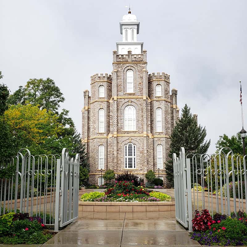 logan temple |  Girlfriend's Day Out Quilt Event by popular Utah quilting blog, A Quilting Life: image of the Logan temple.