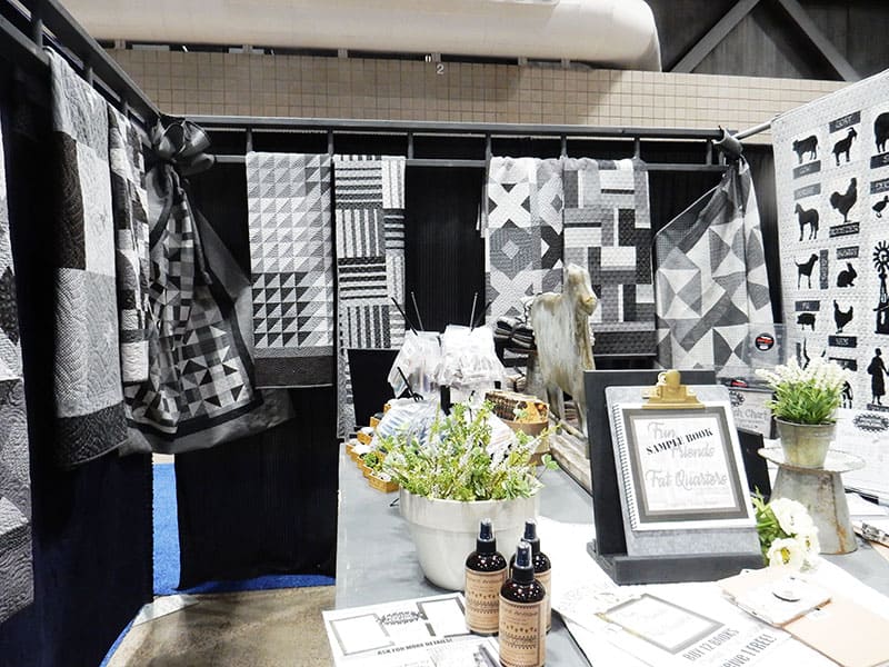 Urban Farmhouse Gatherings Booth | Fun Friends & Fat Quarters by popular quilting blog, A Quilting Life: image of the Urban Farmhouse Gatherings booth.