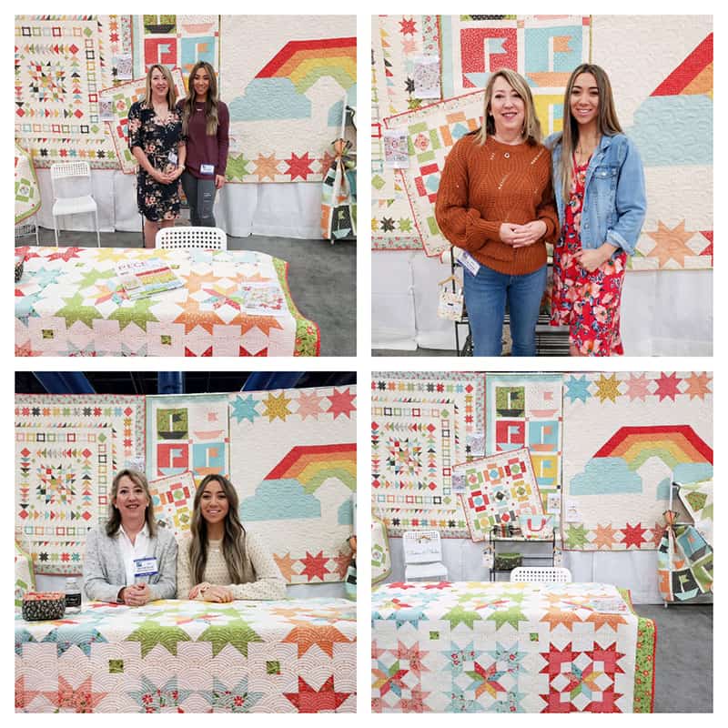 International Quilt Market Fall 2019: Part 1 by popular Utah quilting blog, A Quilting Life: image of two women standing together in the Summer Sweet booth. 