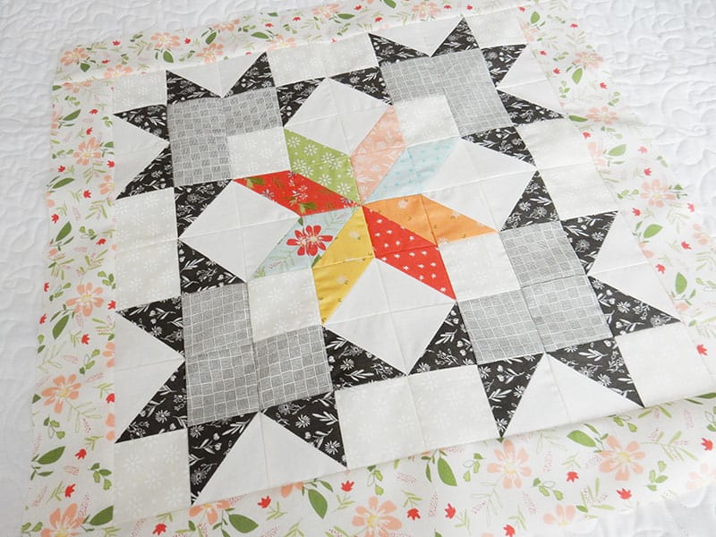Works in Progress | Fourth Quarter Quilting Goals by popular Utah quilting blog, A Quilting Life: image of a starlight pattern pillow top. 