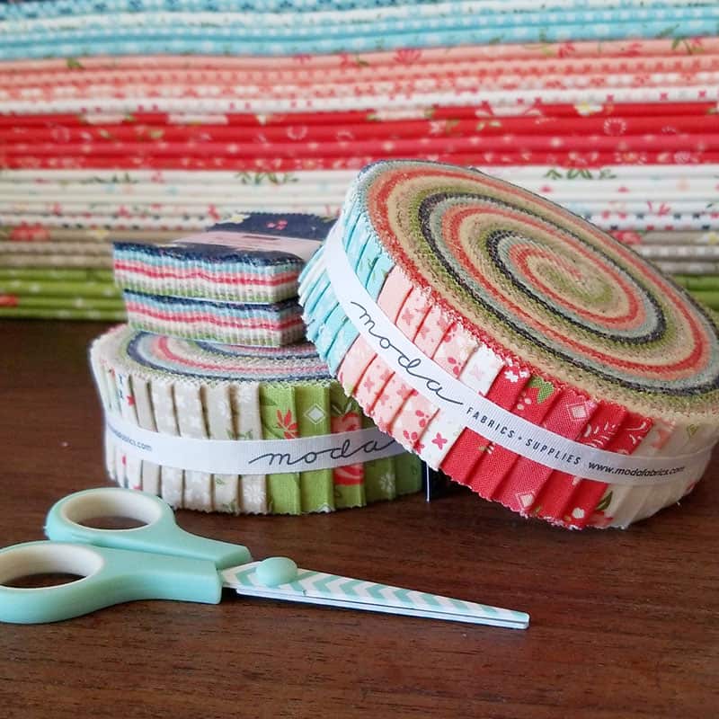 Sewing Room Organization ideas and hacks featured by top US quilting blog, A Quilting Life: image of Harper's Garden Honeybuns