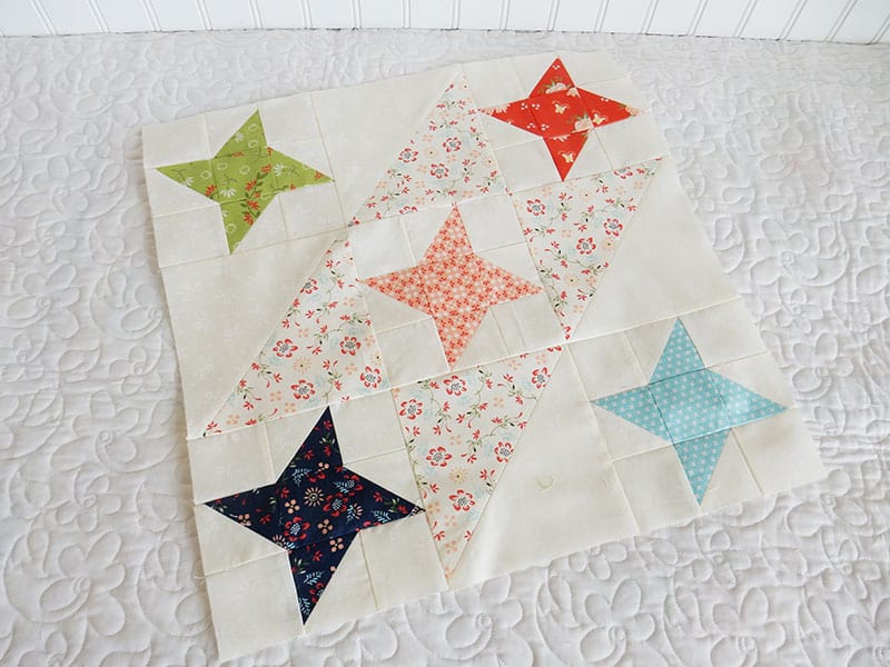 Linen & Berries block by Sherri McConnell of A Quilting Life for the Sunday Best Quilts Sampler | Sunday Best Quilts Sampler Block 6 by popular Utah quilting blog, A Quilting Life: image of a Linen & Berries block by Sherri McConnell.