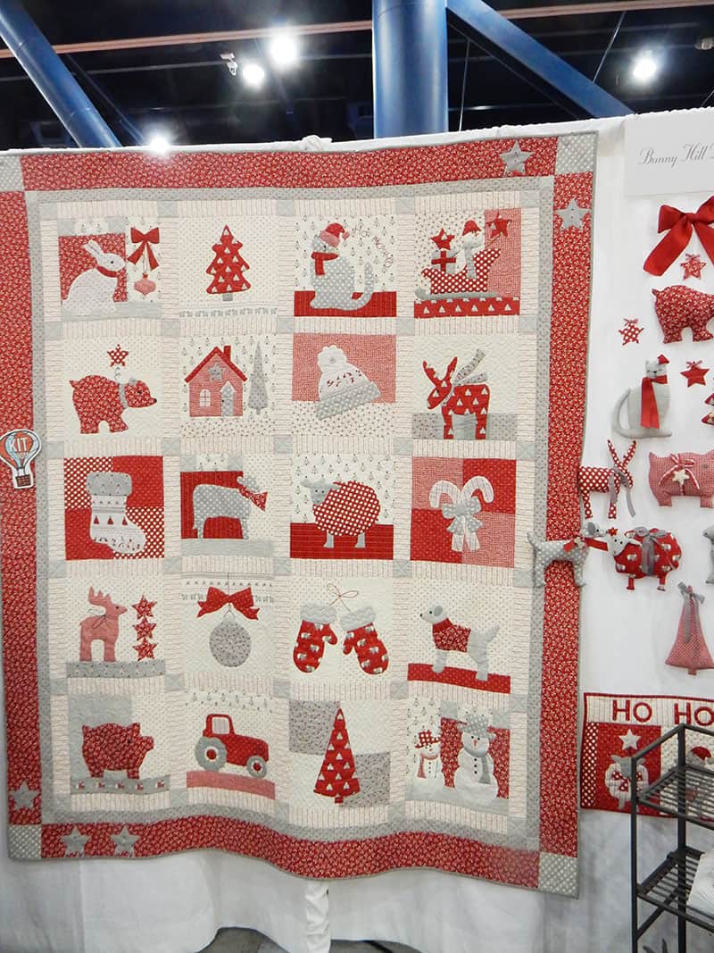 Bunnyhill Designs booth fall 2019 international quilt market | Moda Booths: Fall 2019 International Quilt Market by popular Utah quilting blog, A Quilting Life: image of the Bunnyhill Designs booth. 
