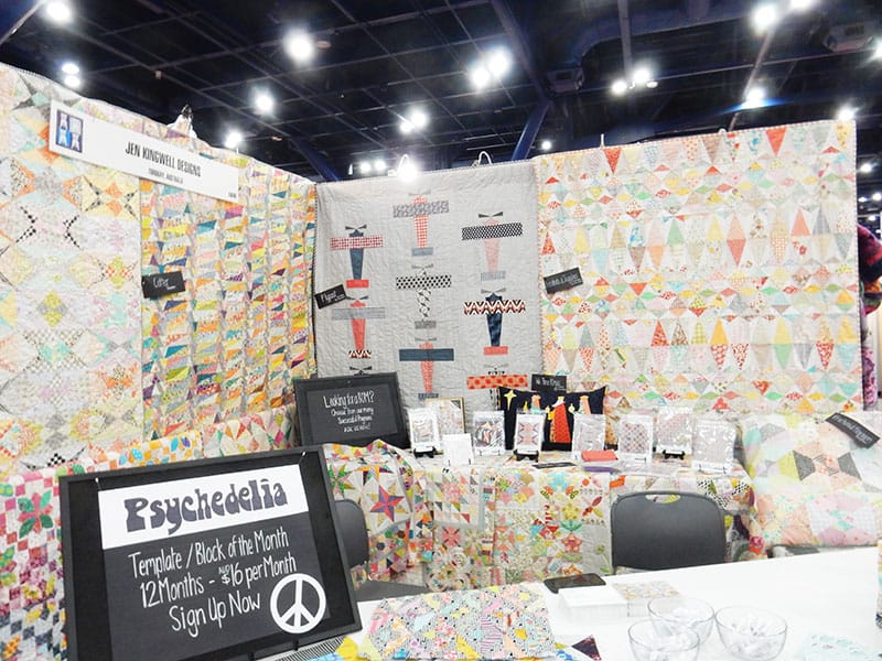 Jen Kingwell | Moda Booths Part 2: International Quilt Market Fall 2019 by popular Utah quilting blog, A Quilting Life: image of the Jen Kingwell booth. 