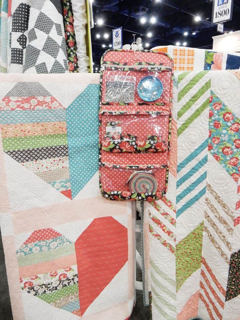 Lella Boutique booth fall 2019 quilt market | Moda Booths: Fall 2019 International Quilt Market by popular Utah quilting blog, A Quilting Life: image of the Lella Boutique booth. 
