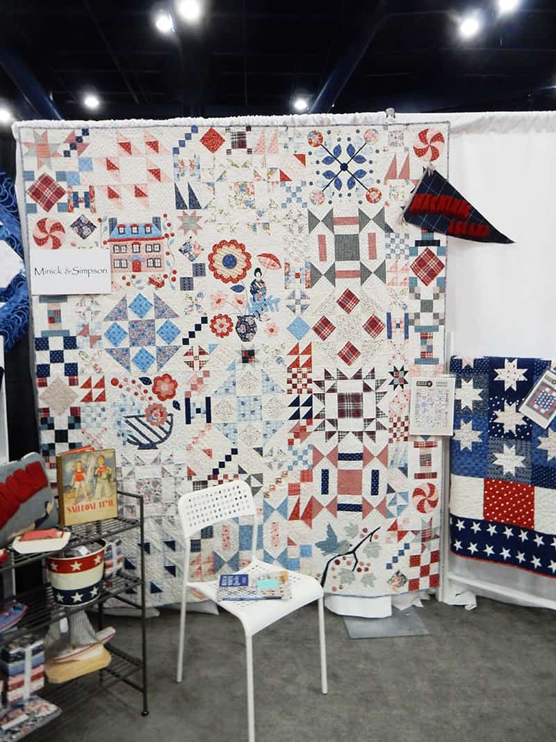 Minick & Simpson booth | Moda Booths Part 2: International Quilt Market Fall 2019 by popular Utah quilting blog, A Quilting Life: image of the Minick & Simpson booth. 