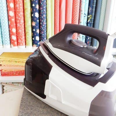 10 Quilt Piecing Tips & Tricks to Improve Piecing Accuracy featured by Top US Quilting Blog, A Quilting Life: image of Rowenta Steam Station