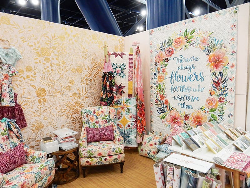 Create Joy Project booth International Quilt Market fall 2019 | Moda Booths: Fall 2019 International Quilt Market by popular Utah quilting blog, A Quilting Life: image of the Create Joy Project booth. 