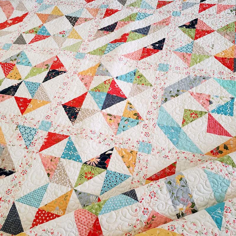 Half-Square Triangle Block of the Month by a Quilting Life