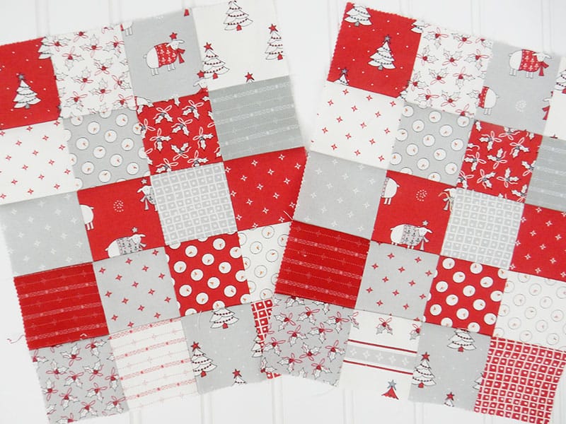 Scrappy Patchwork Christmas Potholders