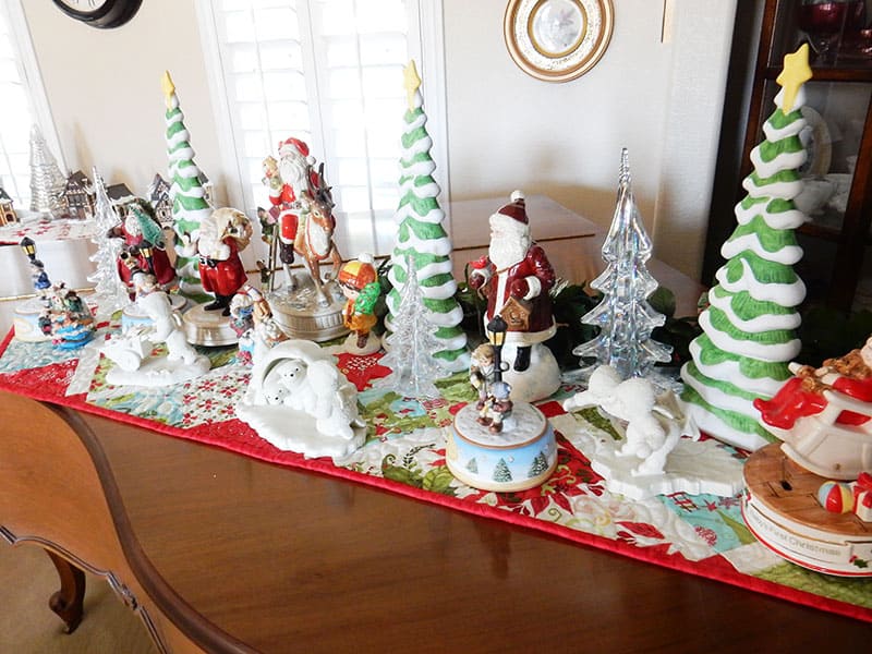 Christmas Trees and Vintage Santas