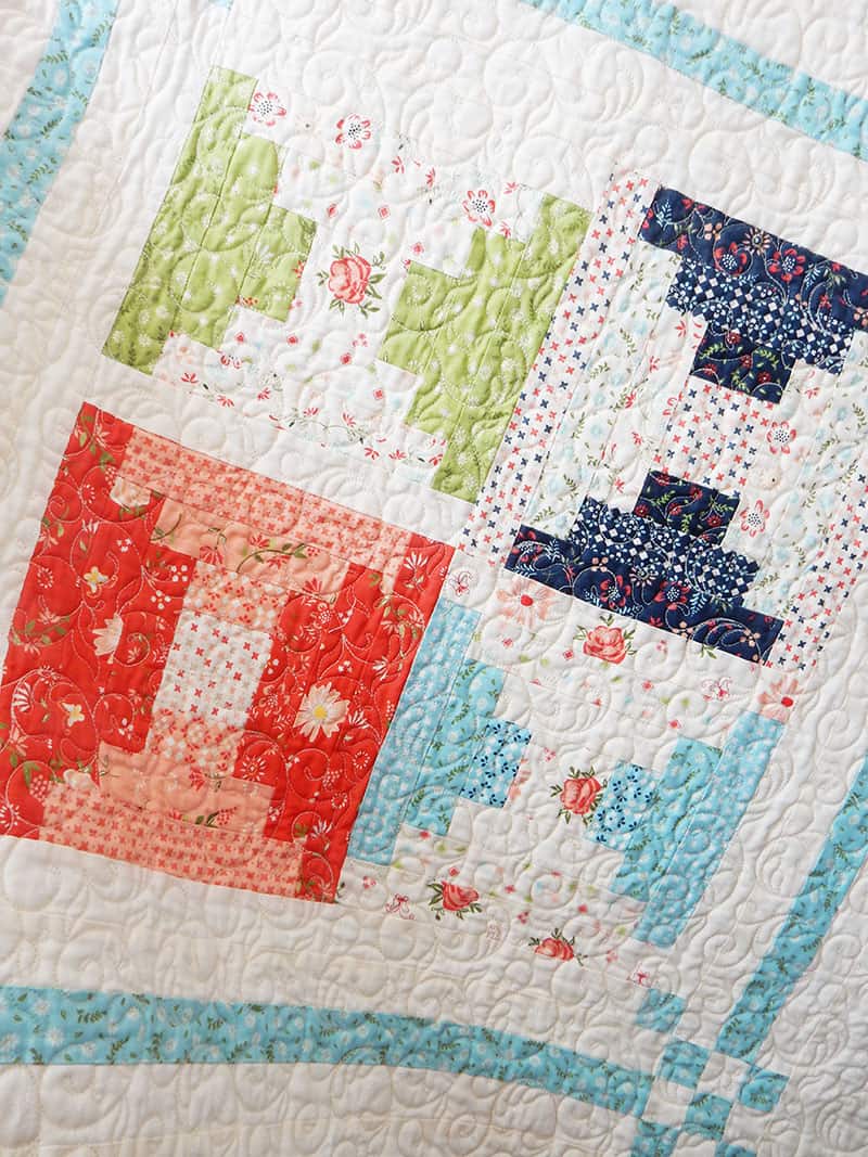 Sunday Best Quilts Sampler Block 12 featured by top US quilting blog A Quilting Life: image of Nantucket block from the Sunday Best Quilts Sampler