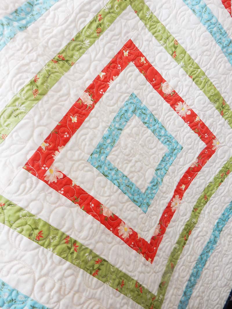 Rainwashed Quilt Block | Sunday Best Quilts Sampler Block 11 by popular Utah quilting blog, A Quilting Life: image of a Rainwashed quilt block.