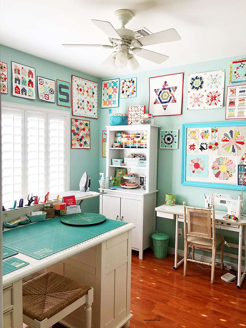 A Quilting Life at Home featured by top US Quilting Blog, A Quilting Life: image of A Quilting Life Sewing Studio.