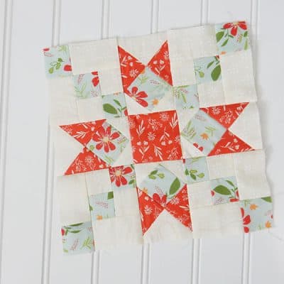 Moda Block Heads 3 Block 1 fetured by Top US Quilting Blog, A Quilting Life: image of Moda Block Heads 3 Block 1