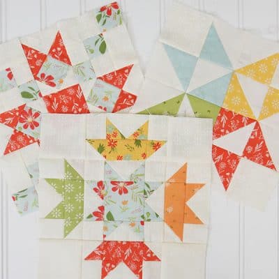 Saturday Seven 114 featured by Top US Quilting Blog, A Quilting Life: image of Block Heads 3 blocks