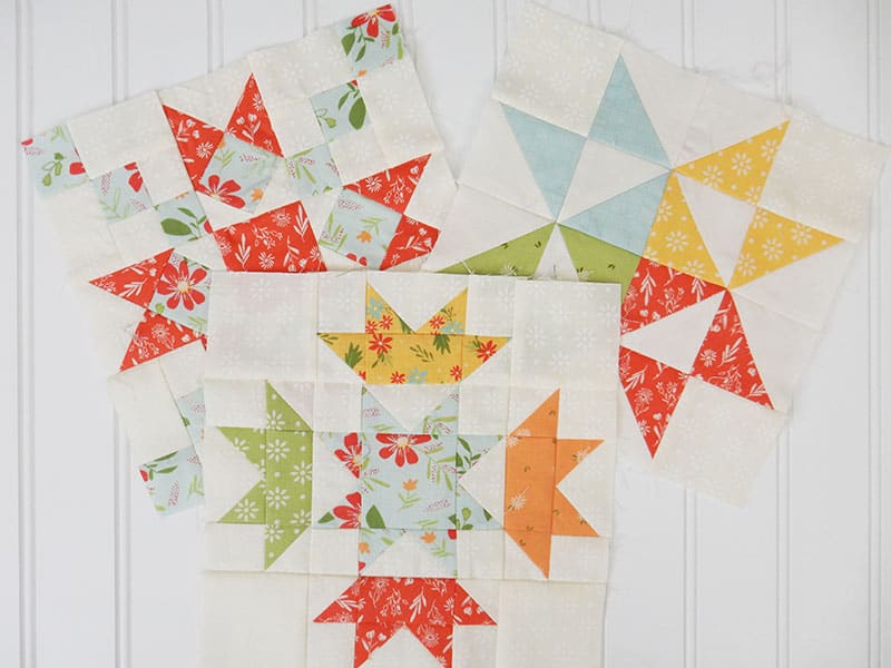 Moda Block Heads 3 Block 4 featured by Top US Quilting Blog, A Quilting Life: image of Block Heads 3 blocks