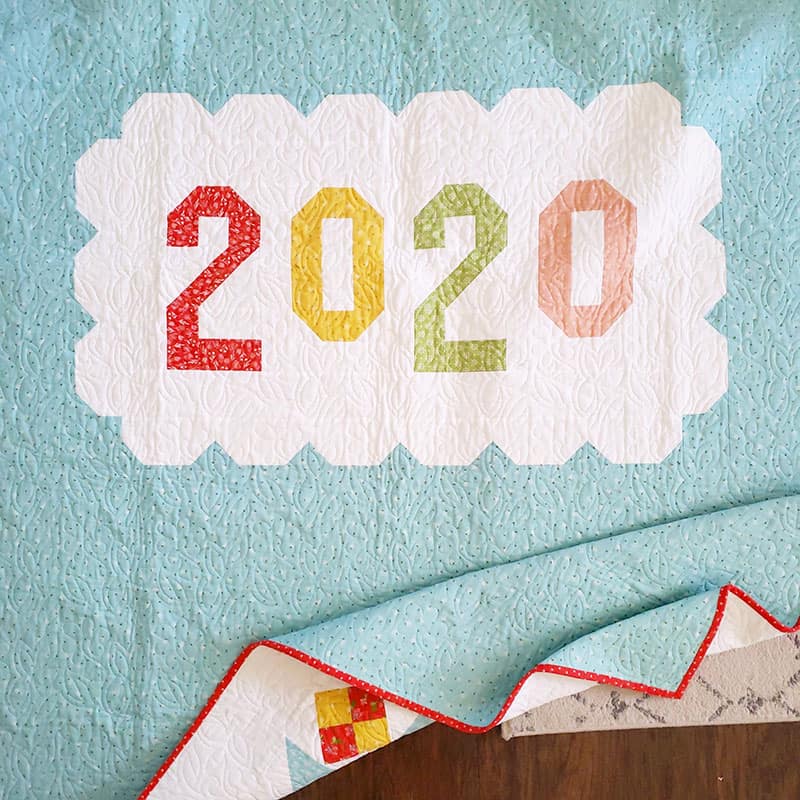 Saturday Seven 113 featured by Top US Quilting Blog, A Quilting Life: image of Bloomtopia 2020 Quilt Back