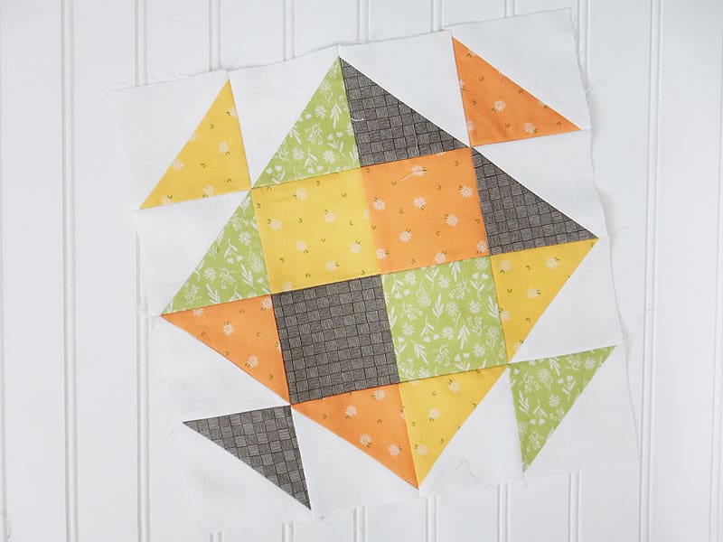 Bloomtopia Sew Along Release 1 featured by Top US Quilting Blog, A Quilting Life: image of Bright Futures variation block.