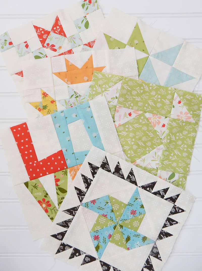 Moda Block Heads 3 Block 6 featured by Top US Quilting Blog, A Quilting Life: image of Block Heads 3 blocks