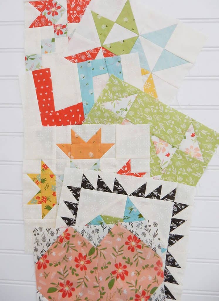 Moda Block Heads 3 Block 7 featured by Top US Quilting Blog, A Quilting Life: image of Block 7