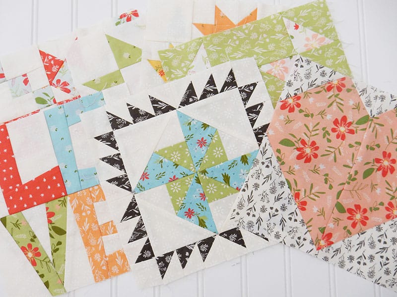 Moda Block Heads 3 Block 7 featured by Top US Quilting Blog, A Quilting Life: image of Block Heads 3 Block 7