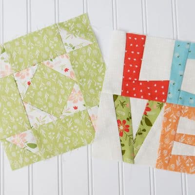 Moda Block Heads 3 Block 5 featured by Top US Quilting Blog, A Quilting Life: image of blocks 4 and 5