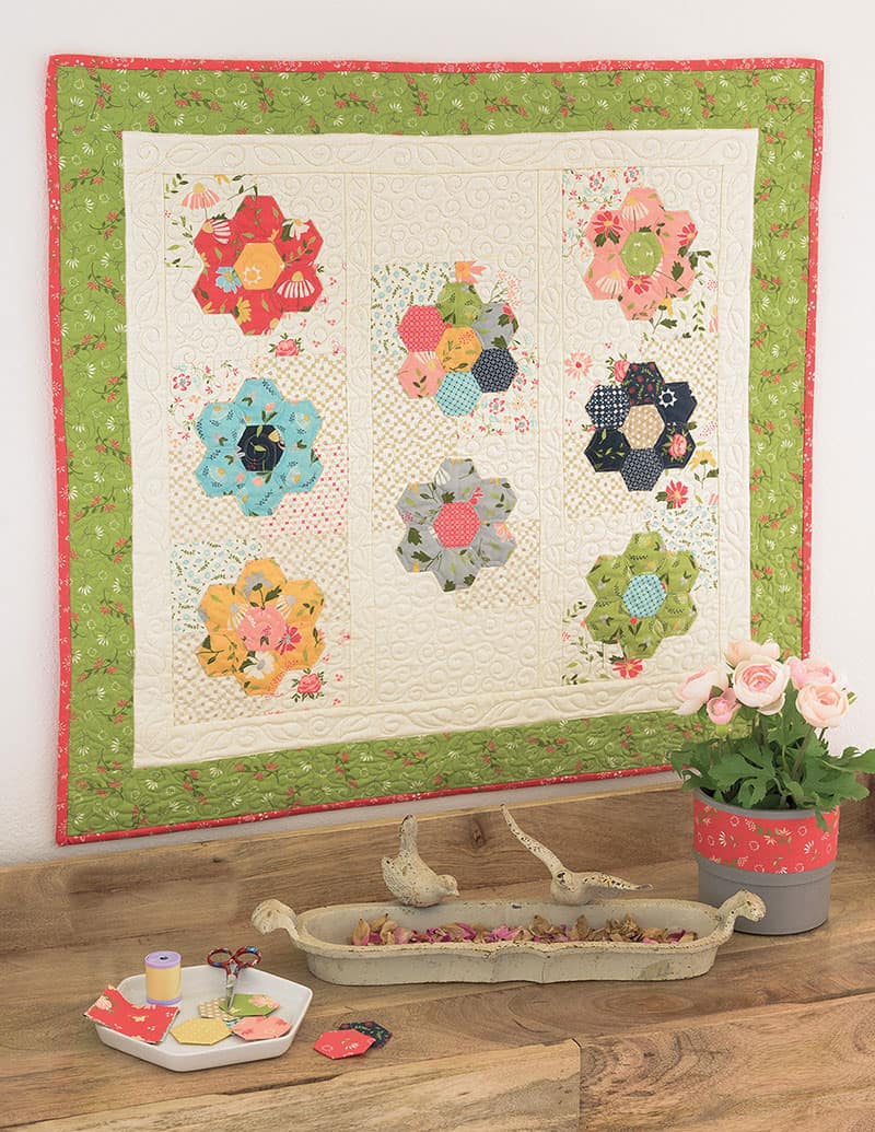 Labor of Love Quilts Part 2 featured by Top US Quilting Blog, A Quilting Life: image of Window Box Wall Hanging