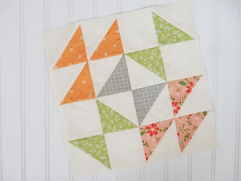 Quilting Life Block of the Month 2020 | February featured by Top US Quilting Blog, A Quilting Life: image of February 12" block