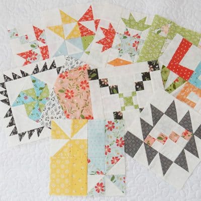 Moda Block Heads 3 Block 10 featured by Top US Quilting Blog, A Quilting Life: image of Block Heads 3 Blocks 1010