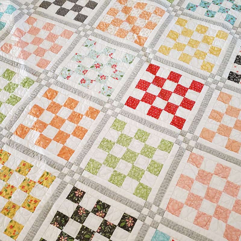 Garden of Quilts 2020 featured by Top US Quilting Blog, A Quilting Life: image of Patchwork Garden 2 Quilt