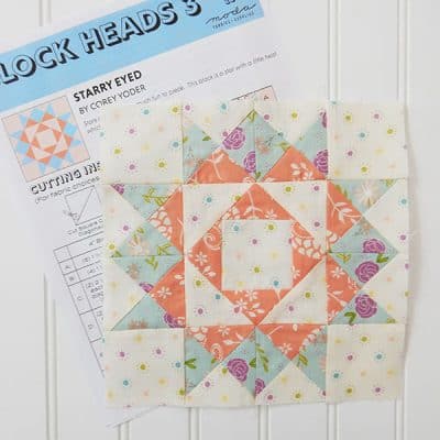 Block Heads 3 block 15 featured by Top US Quilting Blog, A Quilting Life