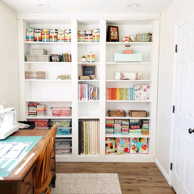 11 Fabric Storage Ideas for SMALL Sewing Spaces