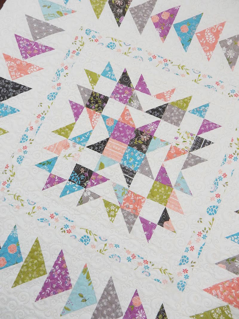 Quilting Life Block of the Month 2020 | April featured by Top US Quilting Blog, A Quilting Life: image of Gelato Remix quilt