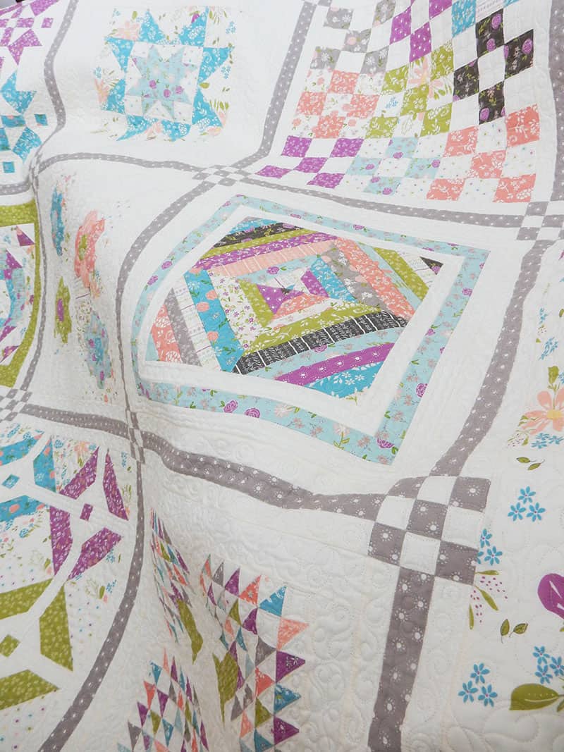 Quilting Life Podcast Episode 10 featured by Top US Quilting Blog, A Quilting Life: image of sampler quilt